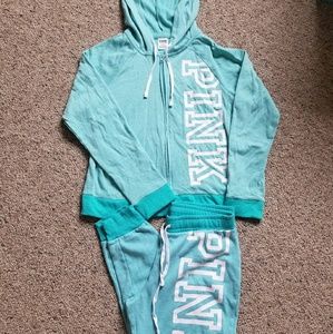 PINK Tracksuit Outfit